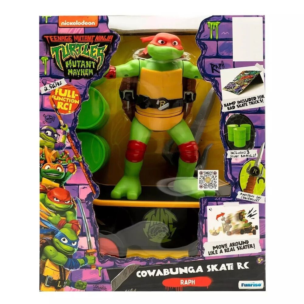 Teenage Mutant Ninja Turtles Giant Cowabunga Skate RC Raphael (BRAND NEW)
